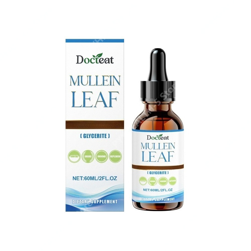 Herbal Wellness Tincture - Docteat Mullein Leaf Tincture Drops Glycerite