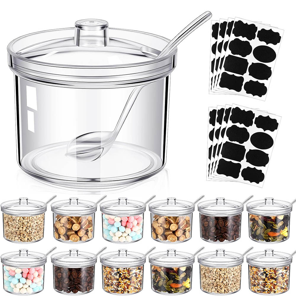 Herbal Wellness Products - Acrylic Sugar Containers/Clear Sugar Holder Dispenser