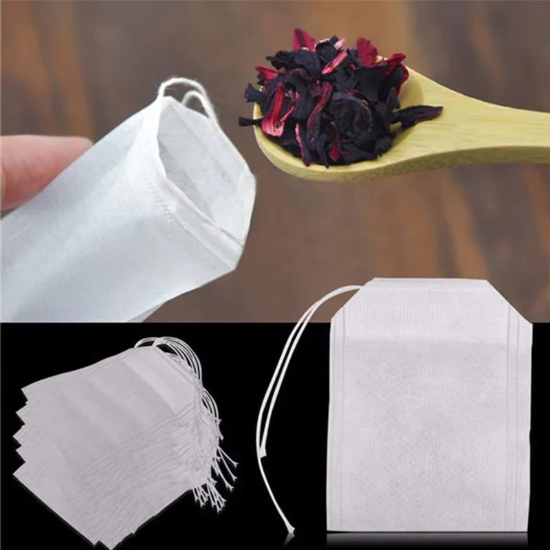 100Pcs Disposable Teabags Non- - Herbal Wellness Products recension och pris