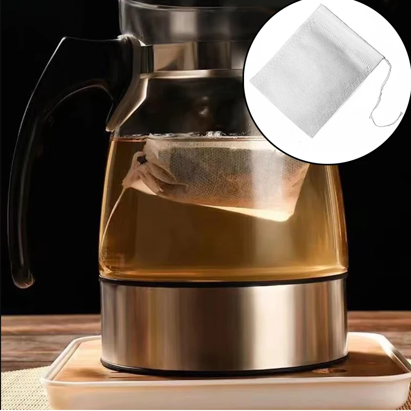 100Pcs Disposable Teabags Non- - Herbal Wellness Products recension och pris