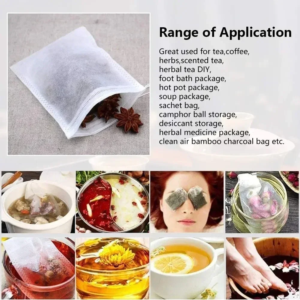 1000-100Pcs Disposable Teabags - Herbal Wellness Products recension och pris