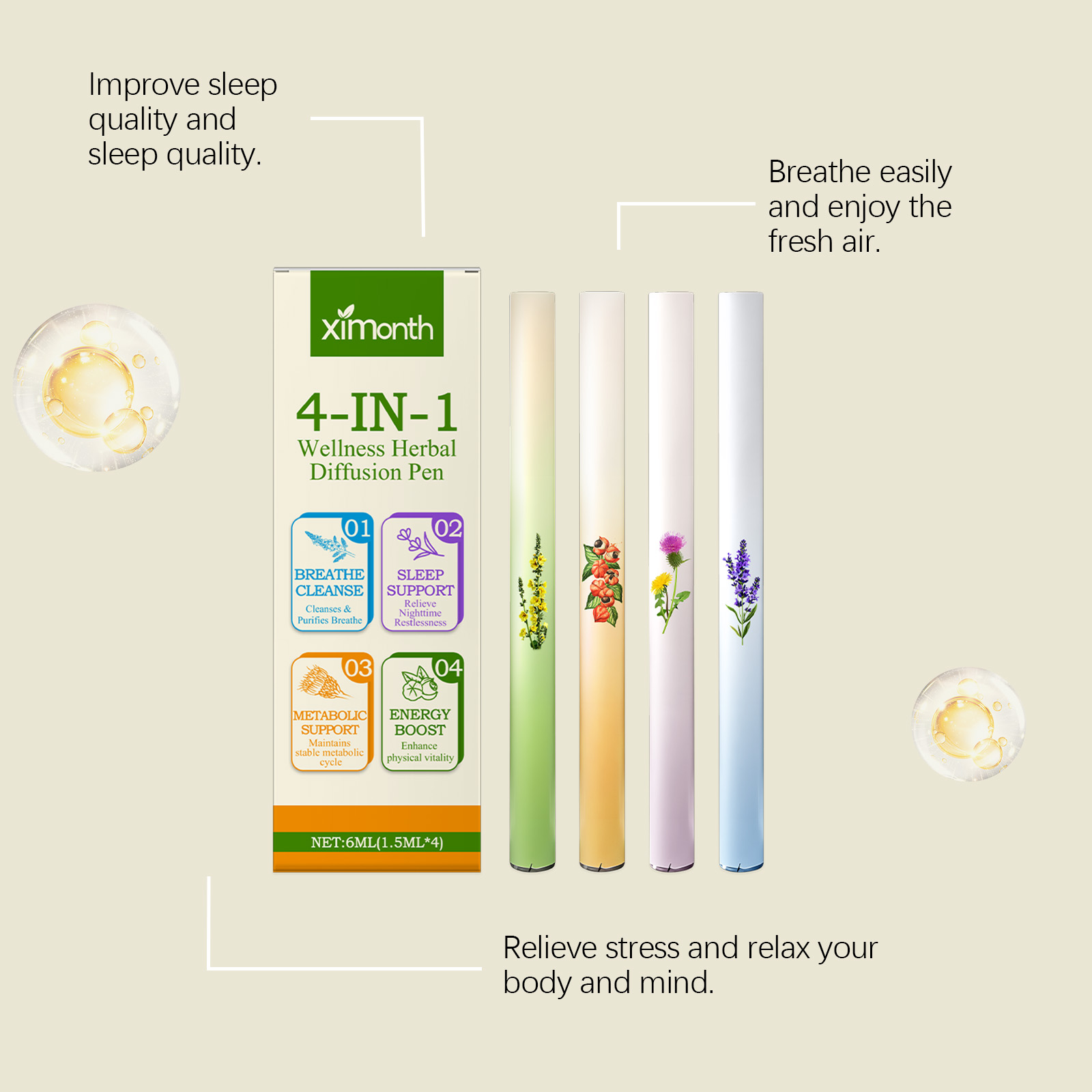 4 In 1 Herbal Energy Combo Sti - Herbal Wellness In recension och pris