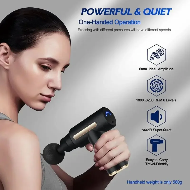 Portable Fascial Massage Gun E - Health Wellness recension och pris