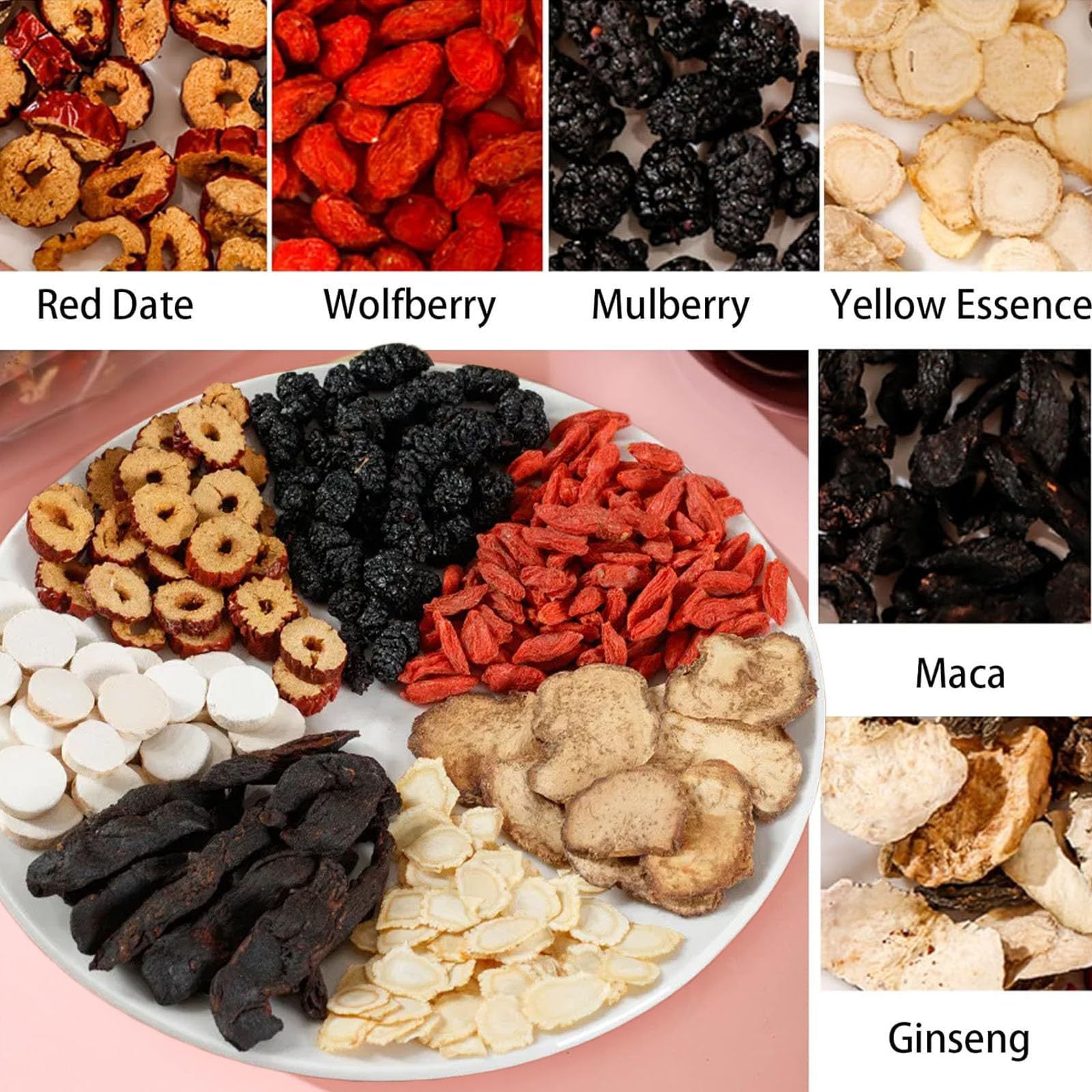 Ginseng Five Treasure Tea, Nat - Herbal Wellness Products recension och pris
