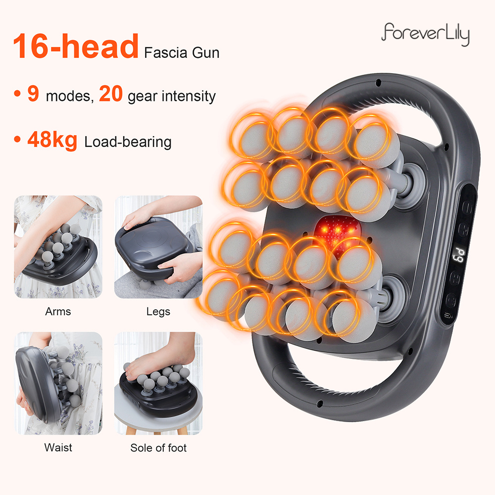 16-Head Fascia Gun High-Freque - Health Wellness recension och pris